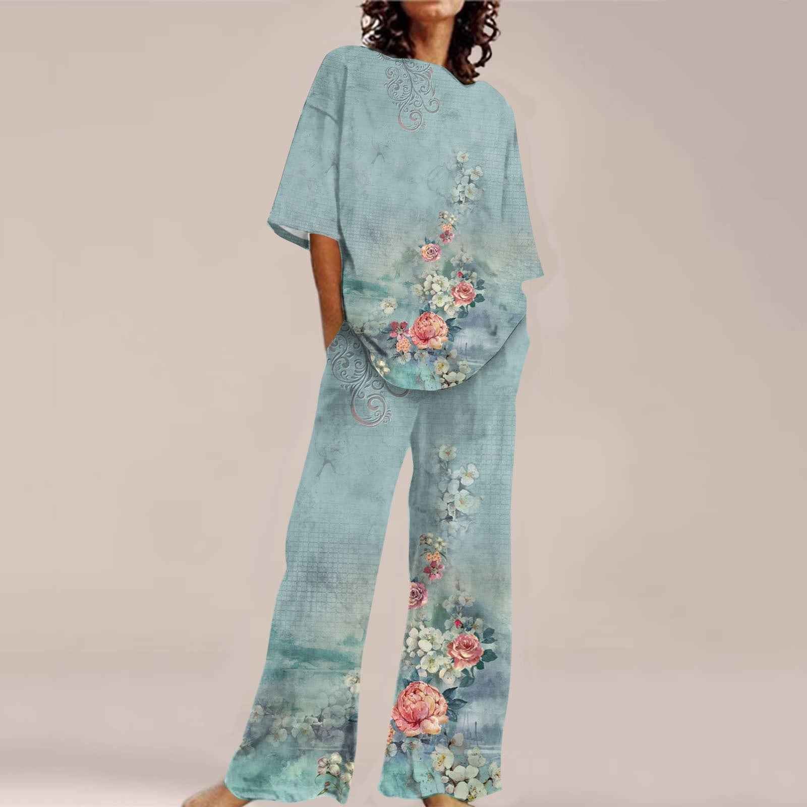 Fashion Personalized Women's 3D Printed Short Sleeve Suit