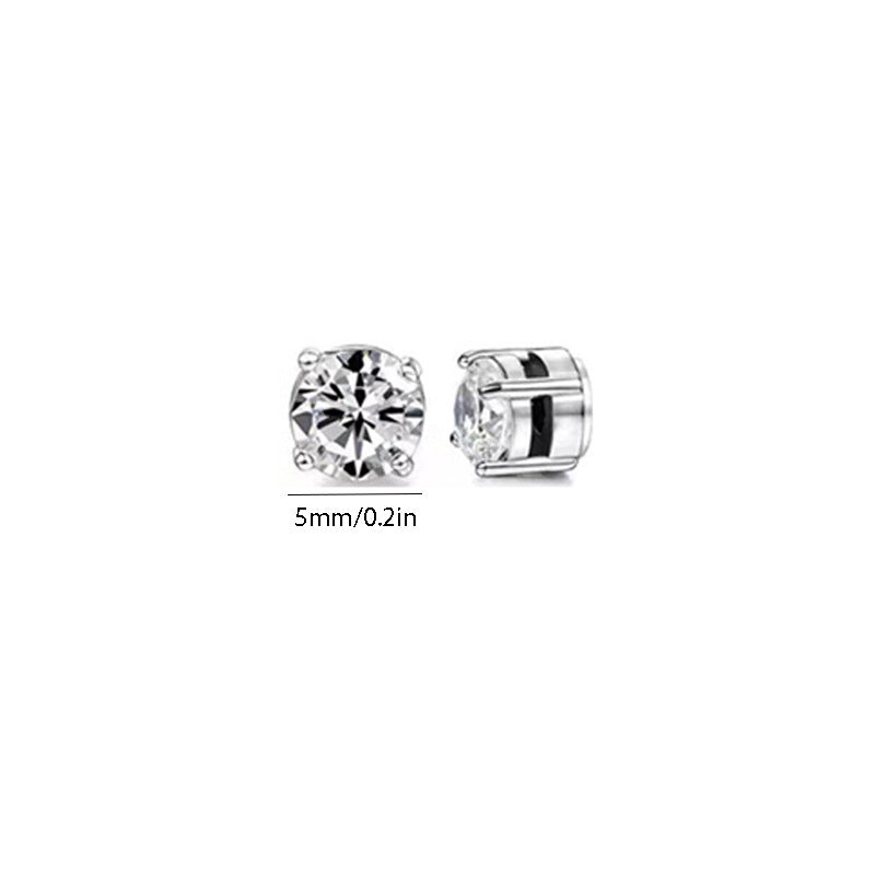 Unisex Korean Style Stainless Steel Ear Clip Without Pierced Ears