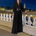 Women's Fashion Dress Elegant Waist Slimming Sequins Dresses