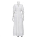 Elegant Dress Design Puff Sleeve Slimming Temperament Slim Fit Dresses