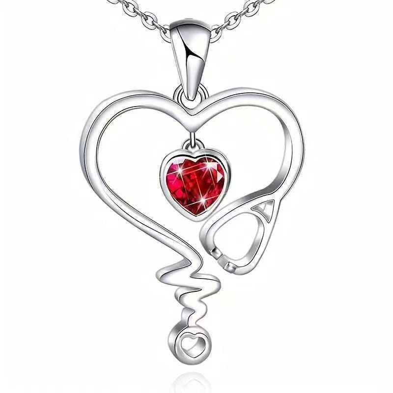 ECG Heart-shaped Exquisite Necklace For Women