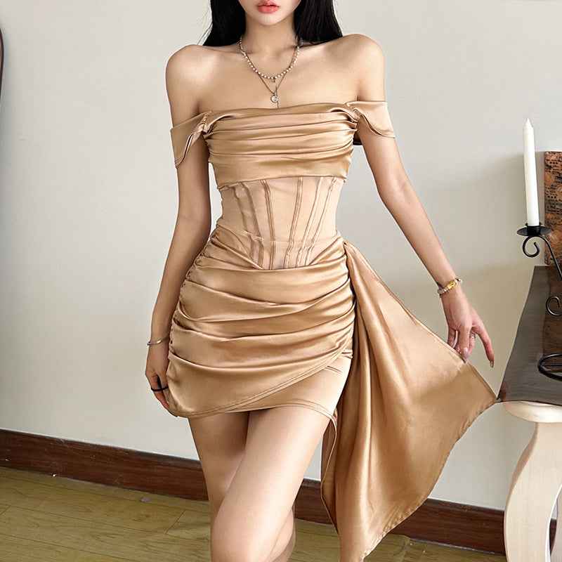 Women's Fashion Winter Sexy Hot Design High Dresses