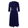Women's Sleeve Stand Collar Fashion Party Large Dresses