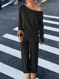 Women's Leisure Sports Long Sleeve Trousers Suits
