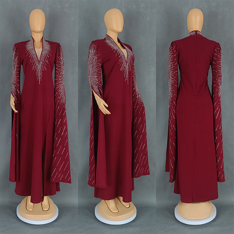 Women's Light Luxury Fashion Dress Rhinestone Style Dresses