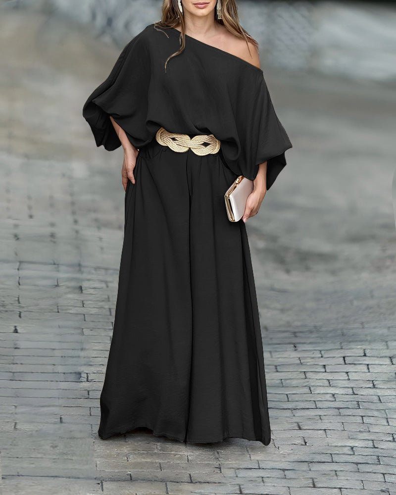 Lantern Sleeve Loose Wide Leg Need Dresses