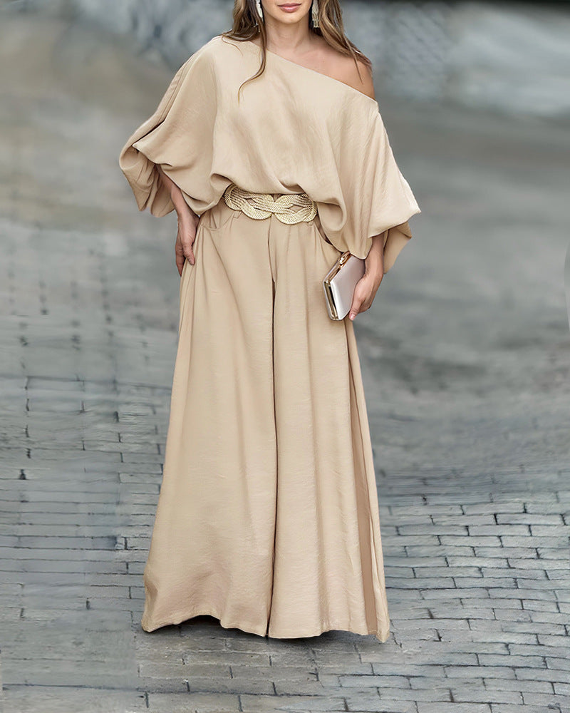 Lantern Sleeve Loose Wide Leg Need Dresses
