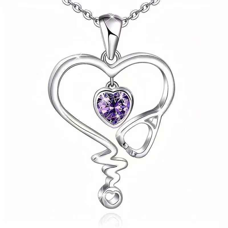 ECG Heart-shaped Exquisite Necklace For Women
