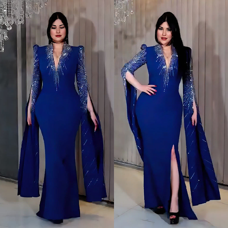 Women's Light Luxury Fashion Dress Rhinestone Style Dresses