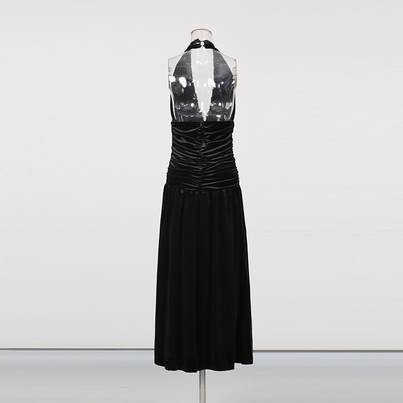 Women's Backless Slimming Irregular Sleeveless Sexy Dress Dresses