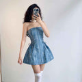 Women's Color Slim Fit High Waist Fashion Dresses