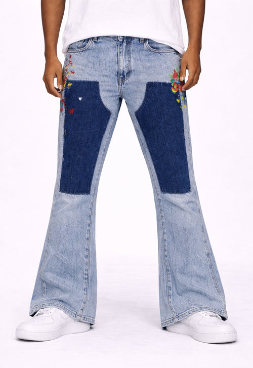 AZUL SPLIT PAINTERS DENIM by UNDEVELOPED