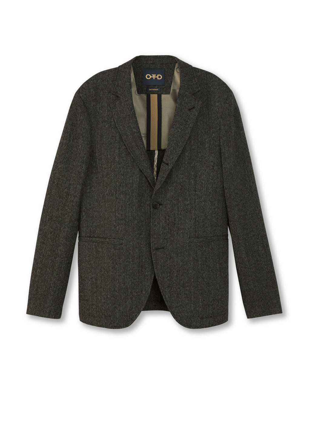 Herringbone Single-Breasted Jacket - Goddess Imports Marketplace