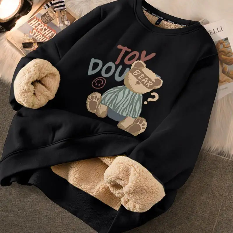 Thickened Printed Sweater for Women