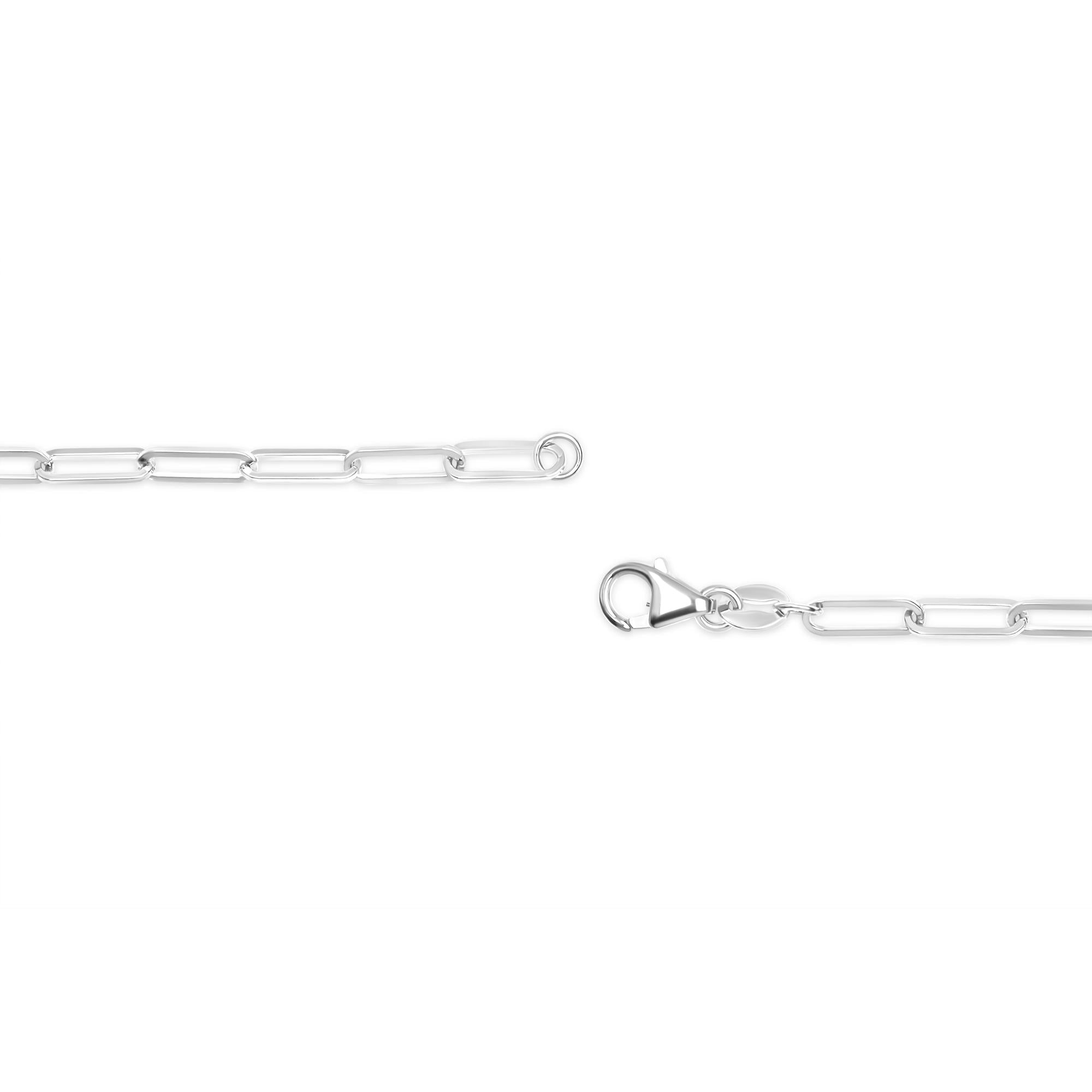 Unisex Solid 14K Gold 2.5mm Paperclip Chain Necklace - Goddess Imports Marketplace