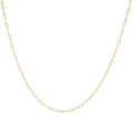 Unisex Solid 14K Gold 2.5mm Paperclip Chain Necklace - Goddess Imports Marketplace