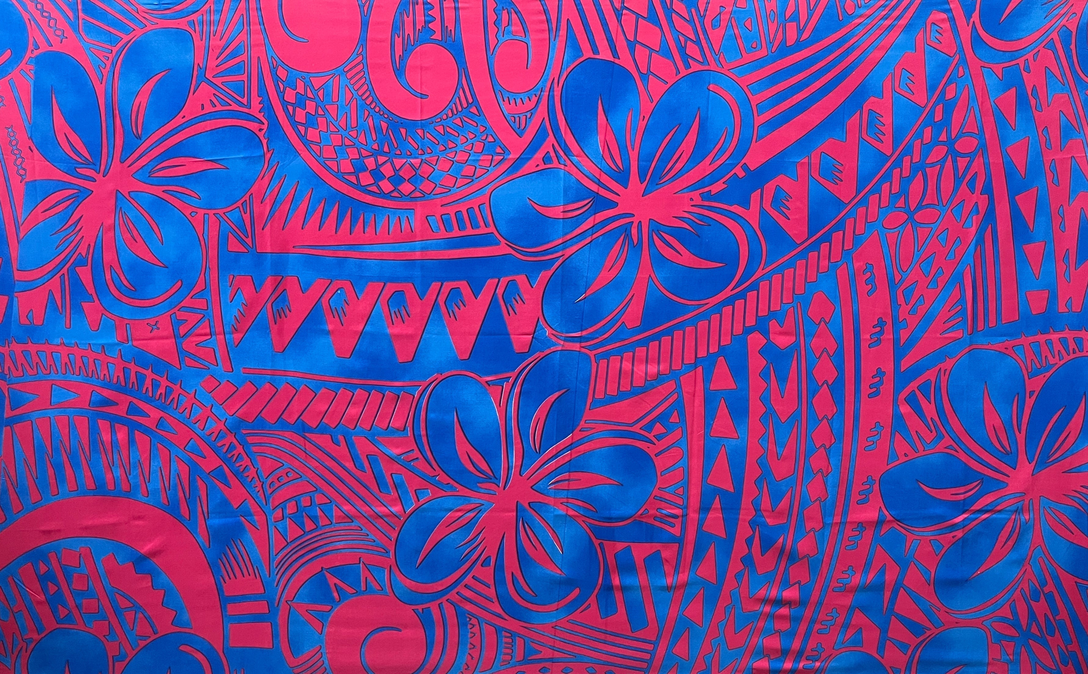 Plumeria Flower Polyester Sarong | Islands Fabric - Goddess Imports Marketplace