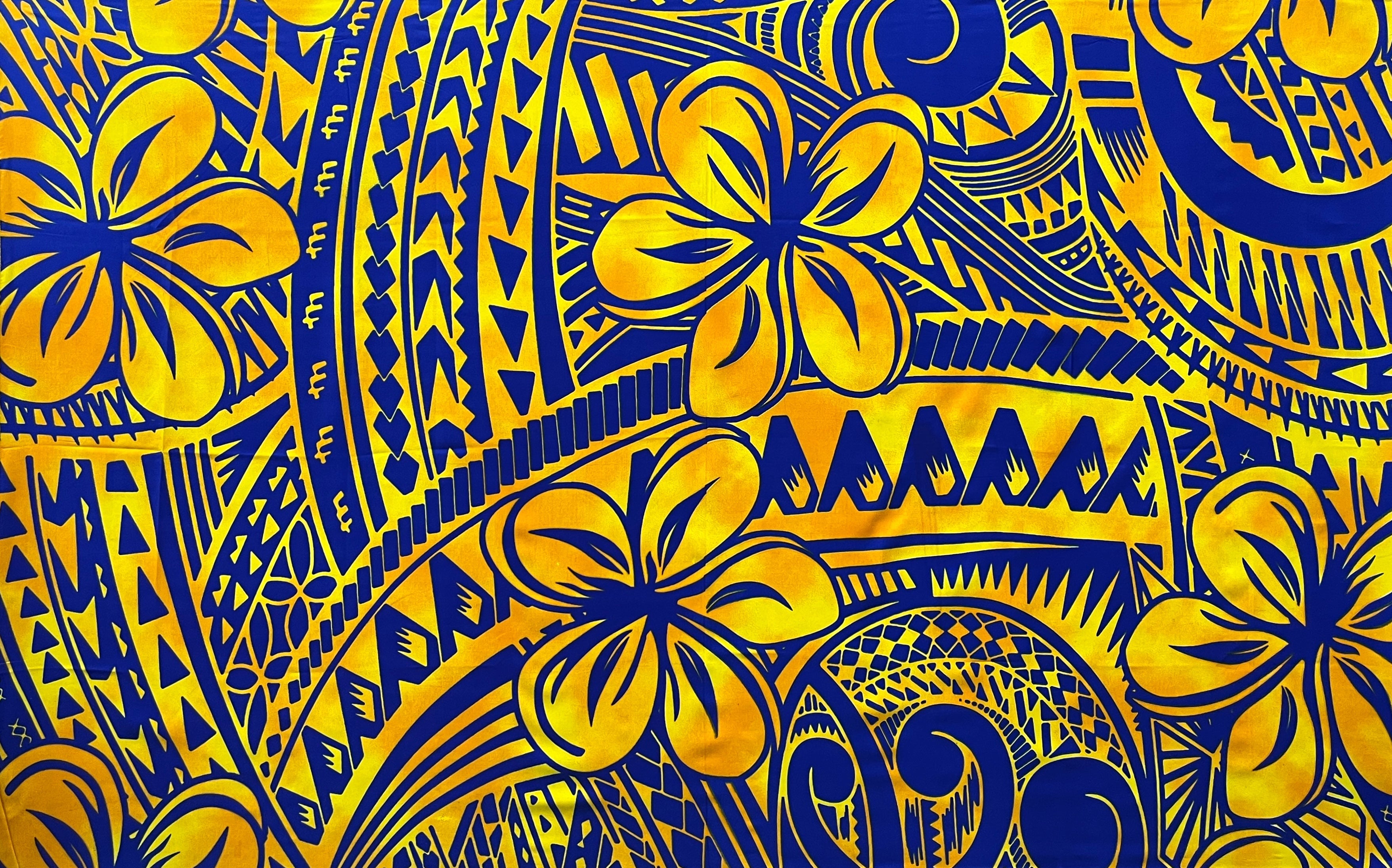 Plumeria Flower Polyester Sarong | Islands Fabric - Goddess Imports Marketplace