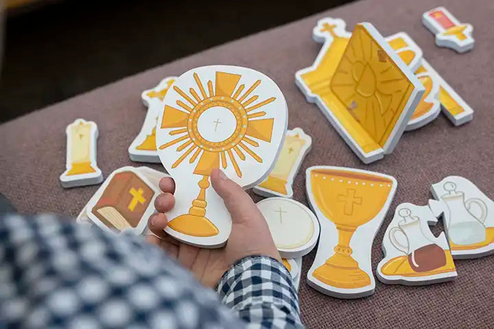 Quiet Mass Set | Catholic Mass Toy for Kids | Montessori Faith Learning by Saintly Heart