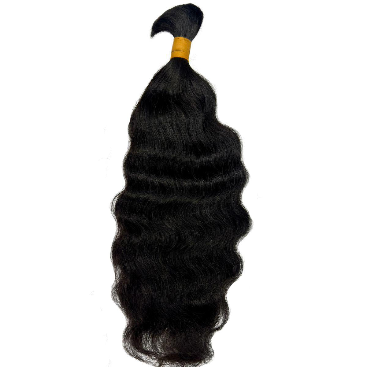 Raw Indian Curly Bulk 100% Human Braiding Hair by Private Label