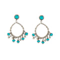 Turquoise Mesa Hoops(Earrings)
