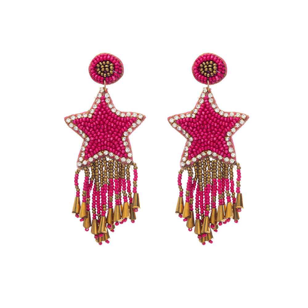 You Are My Star Beaded Earrings