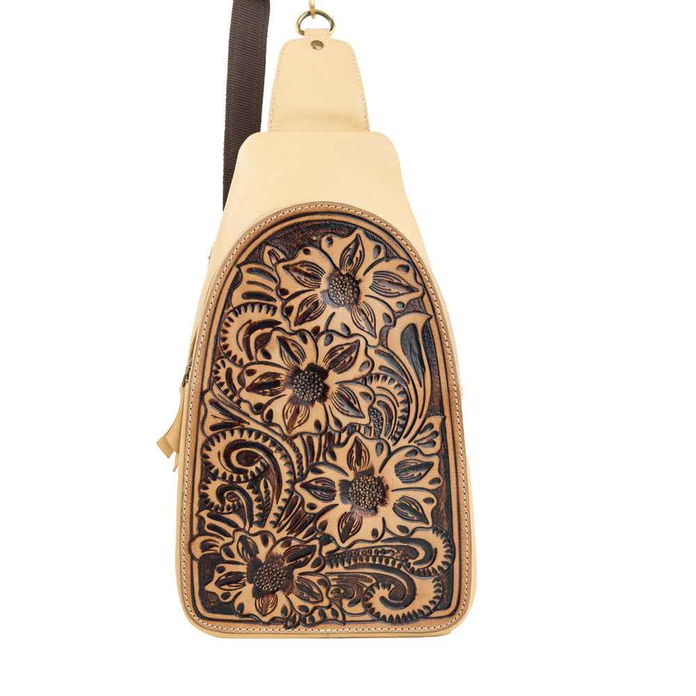 Glorietta Sling Bag In Light Camel