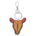 Beaded Steer Key Fob