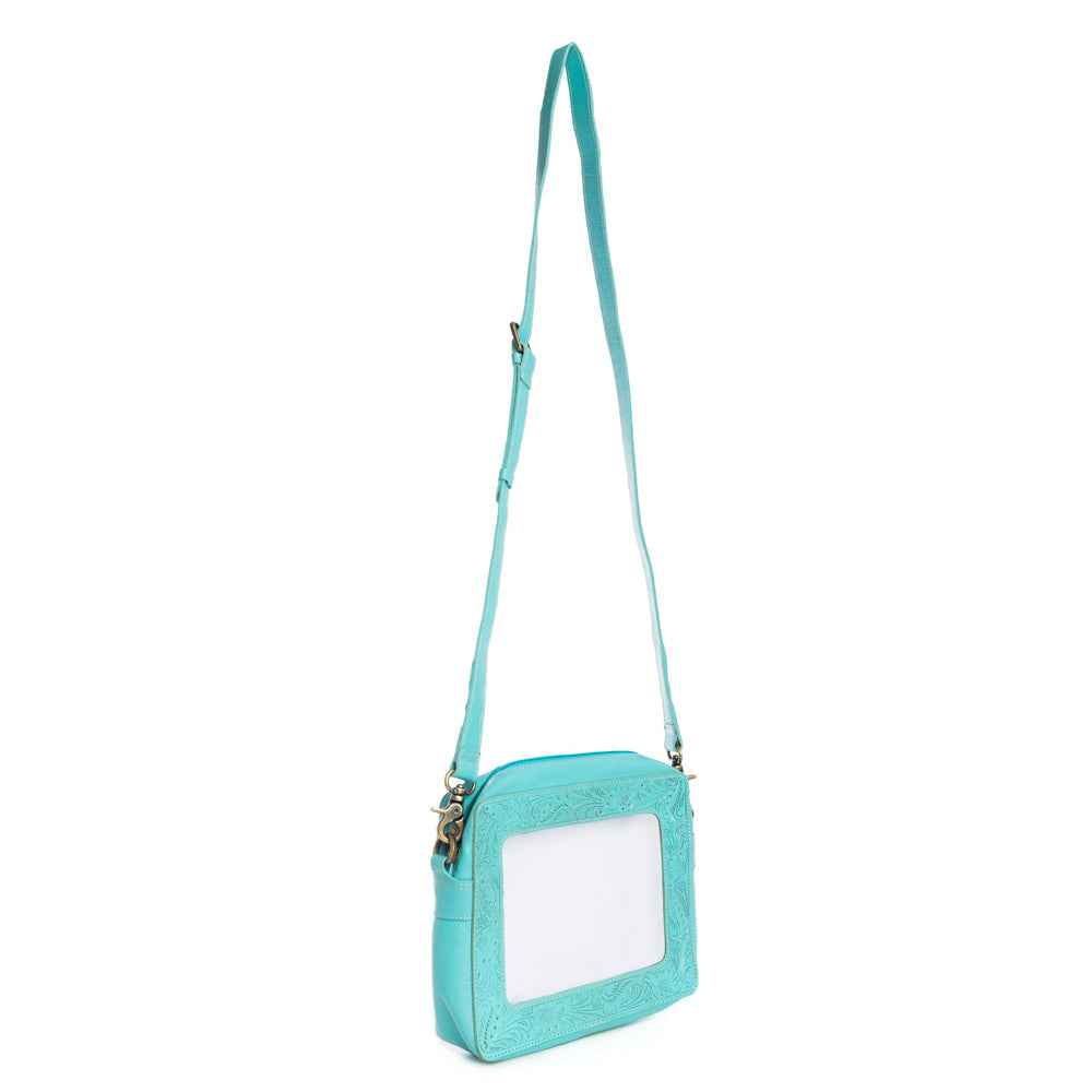 Open Vista Clear Bag in Turquoise