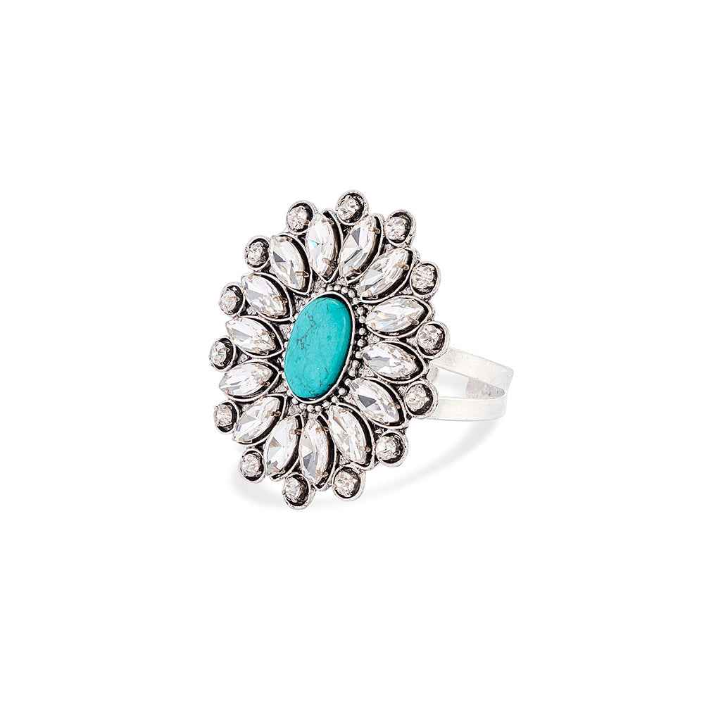 Jeweled Prairie Flower Bracelet