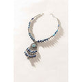 Luxi Concho Necklace In Blue