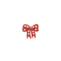 Lovely Bow Brooch In Red