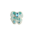 Forest Butterfly Brooch In Sky Blue