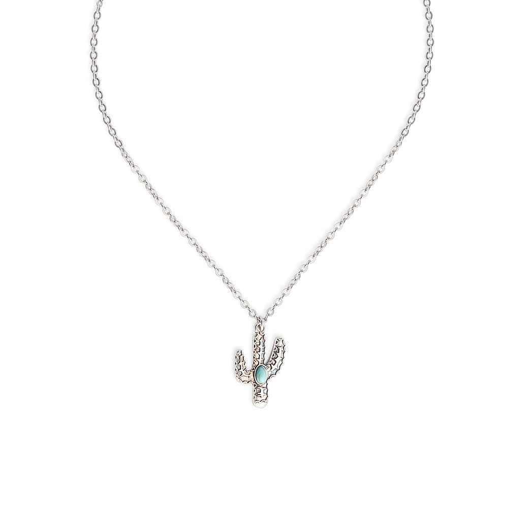 Amazing Saguaro Cactus Pendant Necklace
