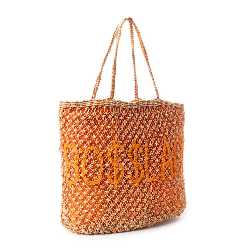 Tequila Town Dimension Tote Bag In Orange