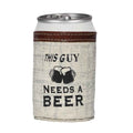 This Guy Needs A Beer Can Holder