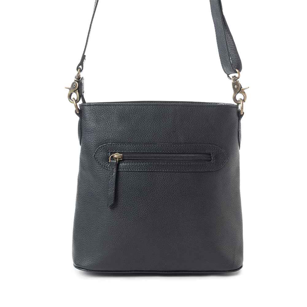 Glorious Rangelands Crossbody Bag In Black And White