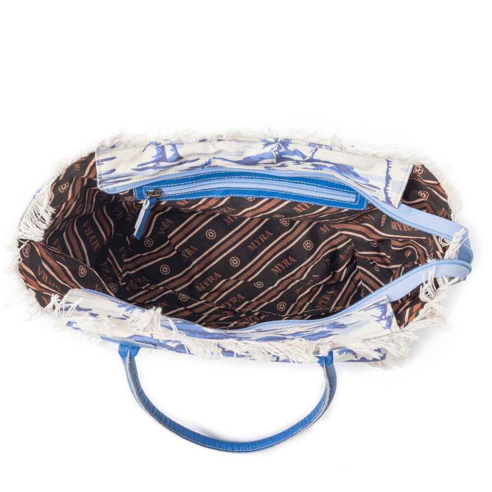 Saint Tropez Tote Bag In Blue & White