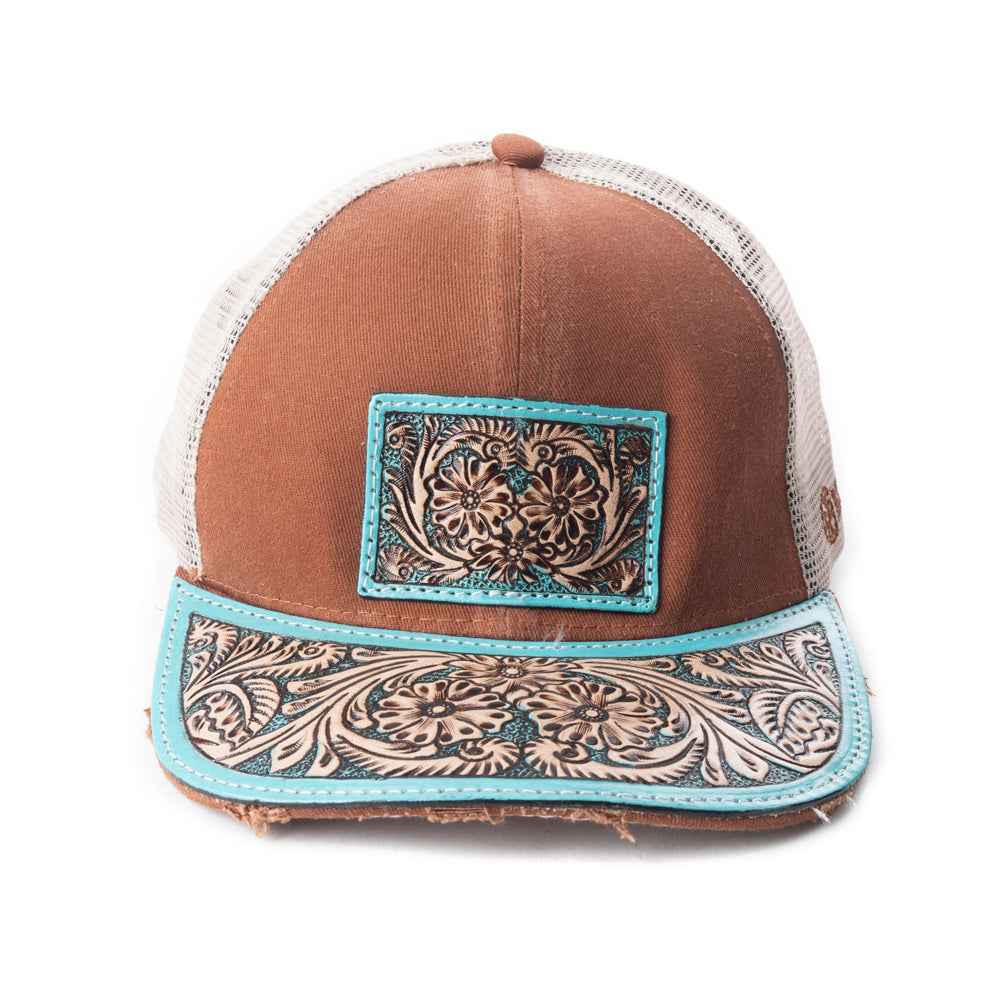 Jenson Hill Cap In Brown & Beige