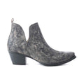 Moonlight on the Mesa Booties In Crackle Black