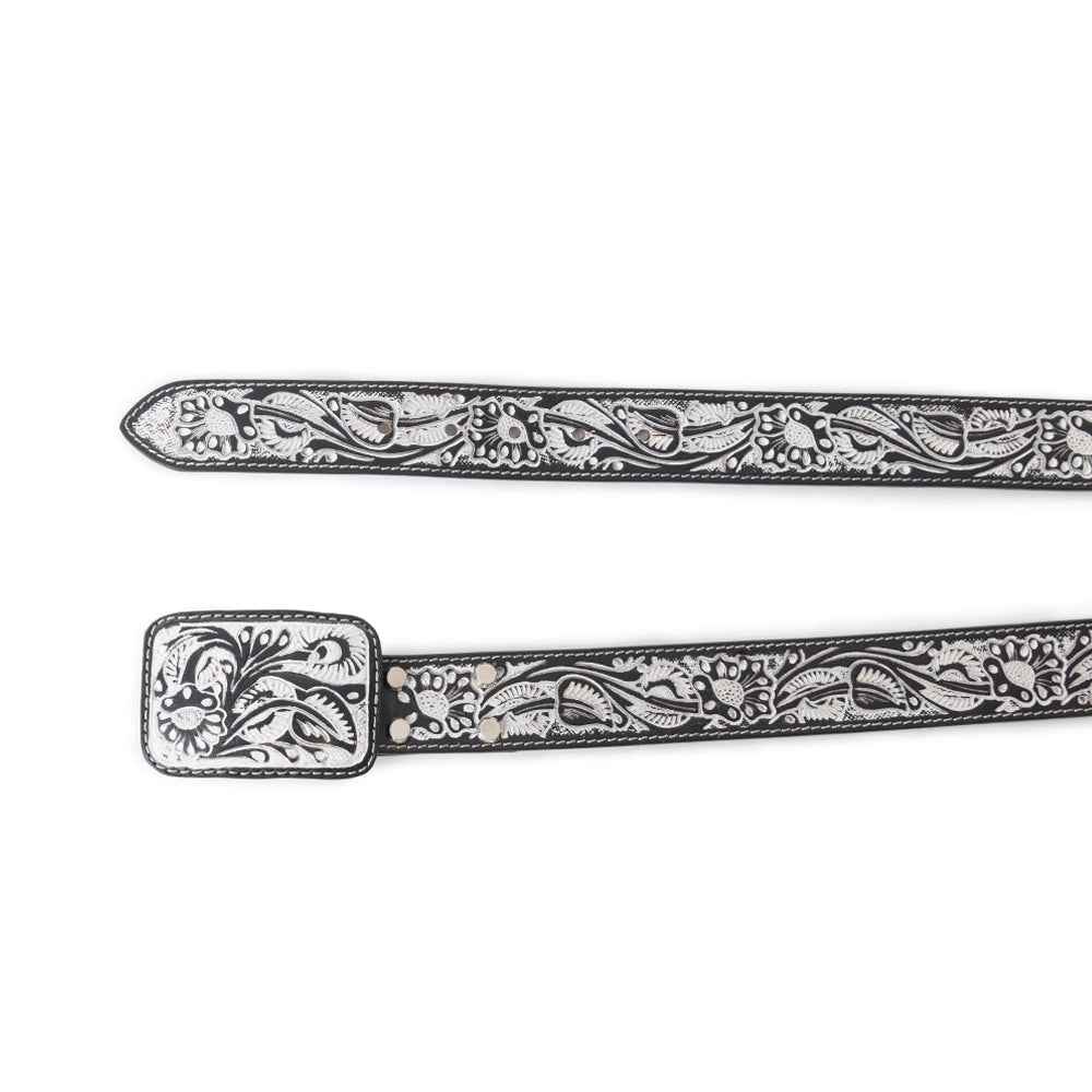 Desert Silver Moon Women's Belt In Black