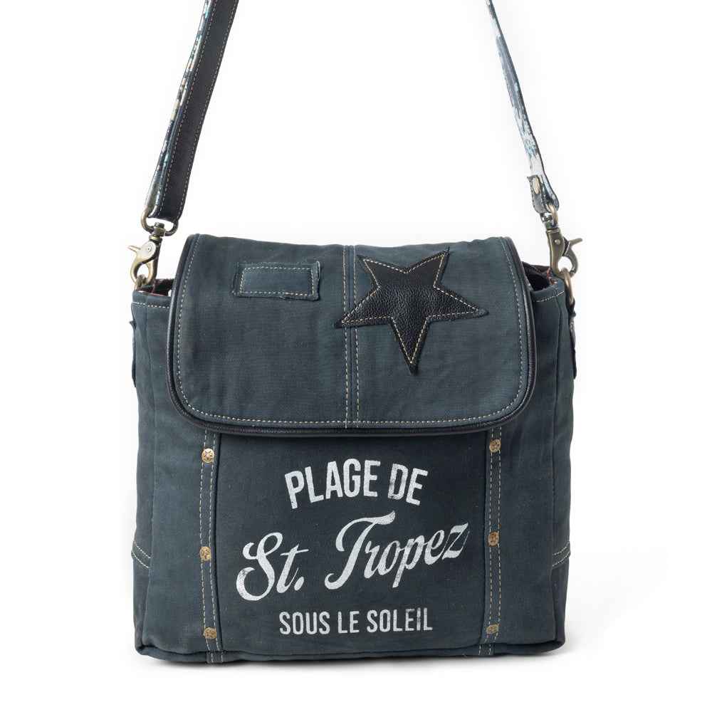 St. Tropez Explorer Shoulder Bag in Indigo