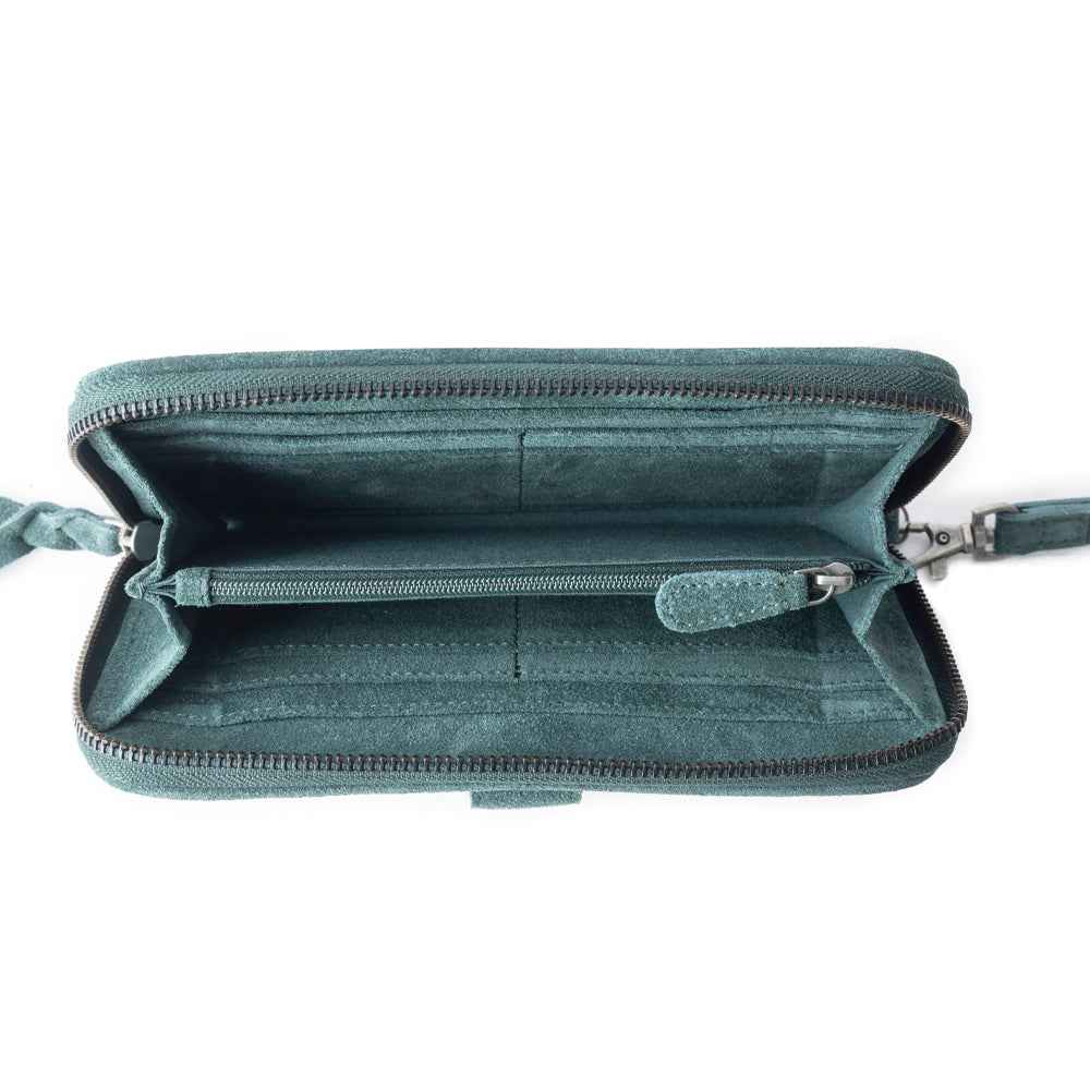 Electric Desert Wallet In Green