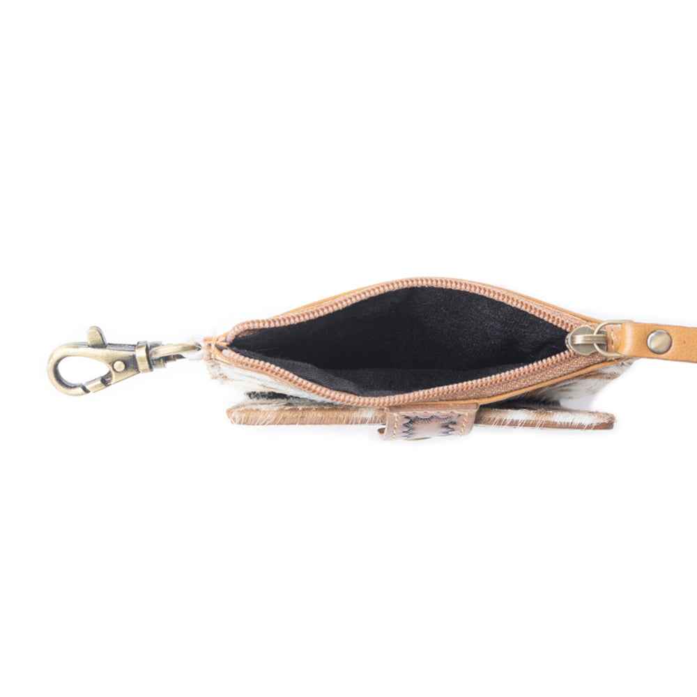 Wildflowers of the Prairie Credit Card Holder In Brown