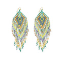 Lonanna Beaded Earrings In Green