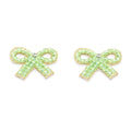 Petite Bows Beaded Earrings