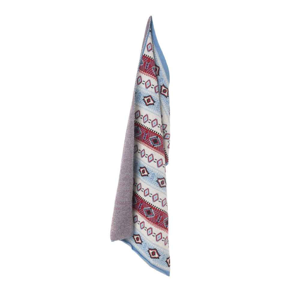 Navajo Nights Knitted Cotton Kitchen Towel '' SET OF 2 '' in Mesa Red
