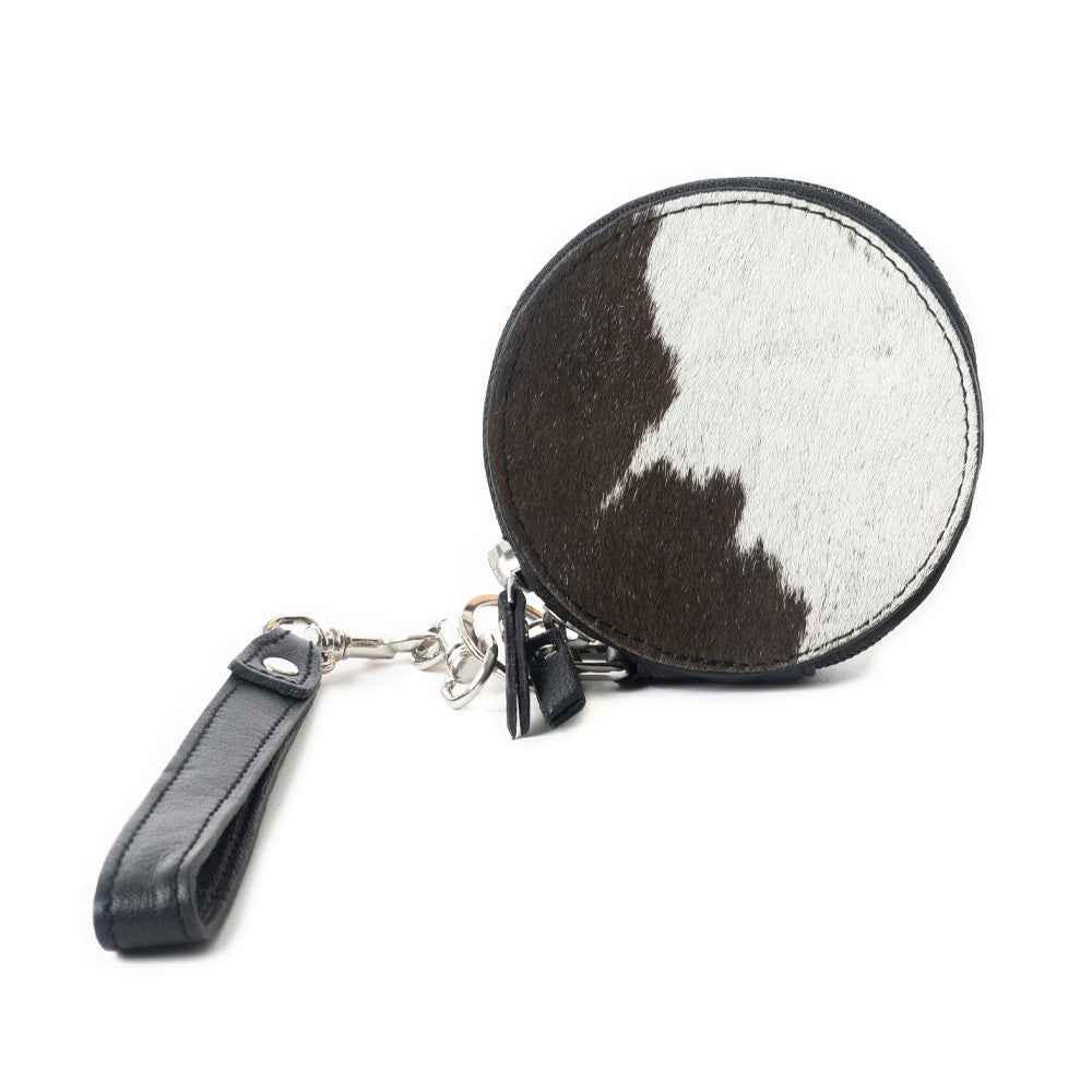 Mesa Halo Hairon Coin Pouch in Black & White