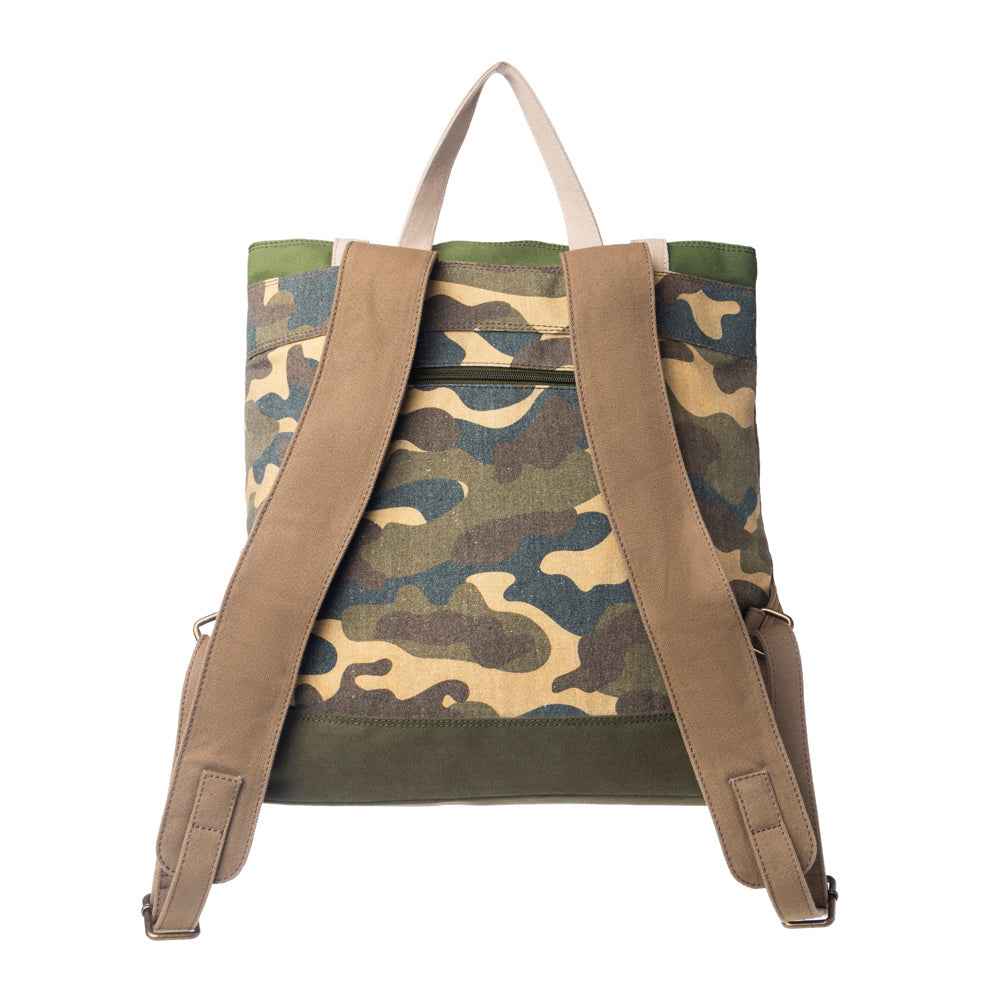 Myra Ranger’s Day Backpack in Woodland Camo Green