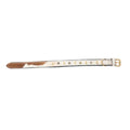 Prairie Paws Studded Hairon Dog Collar in Brown & White
